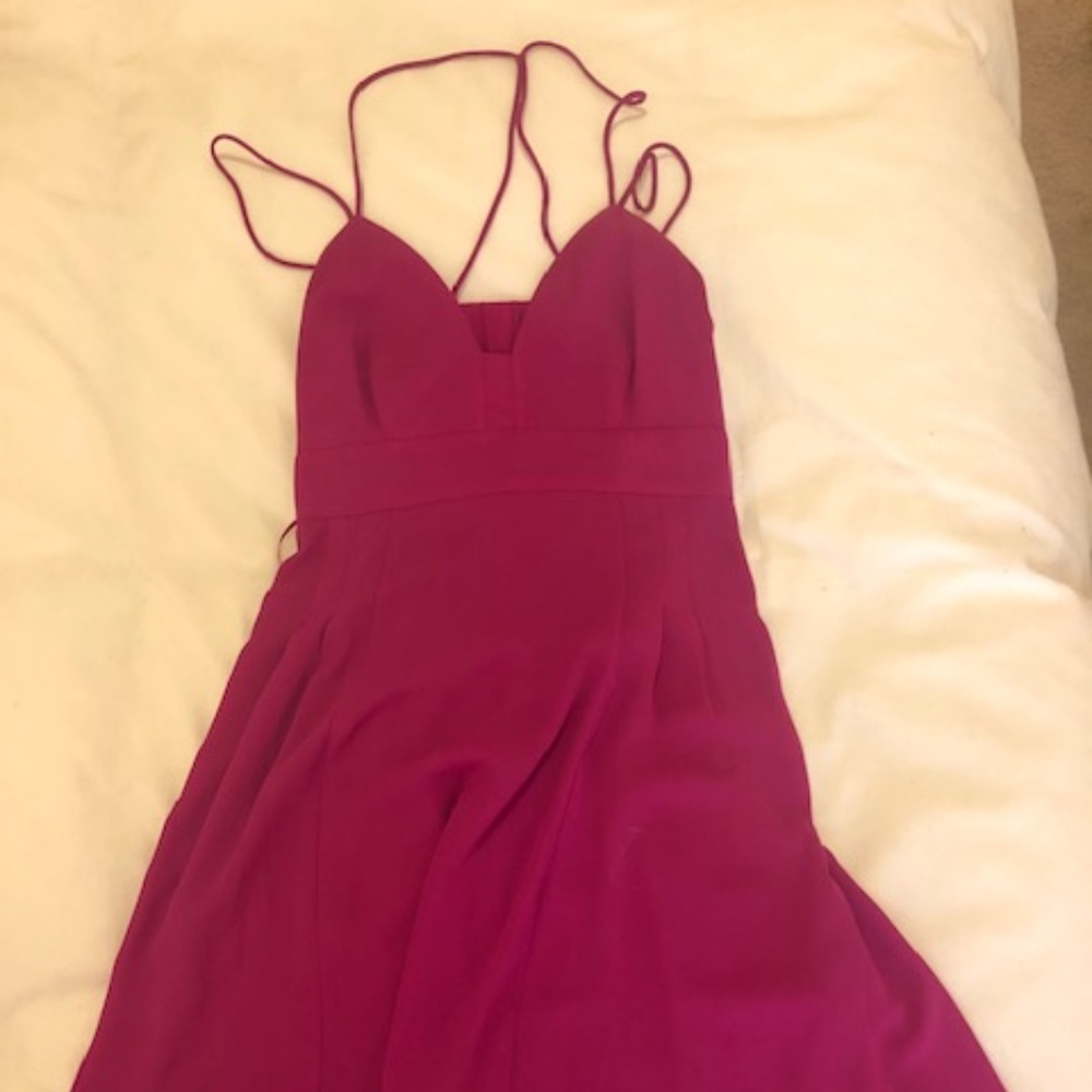 Fuchsia mini dress